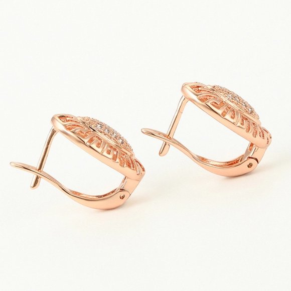 Stunning CZ 18KGP Rosegold Jewelry Set - Picture 9 of 12